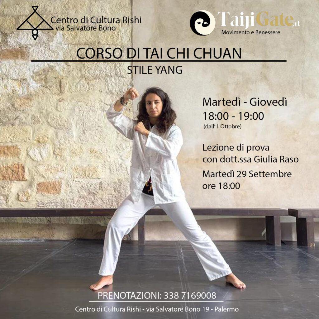 Corsi di Tai Chi dal 1 Ottobre